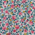 Tissu motif petites fleurs multicolores
